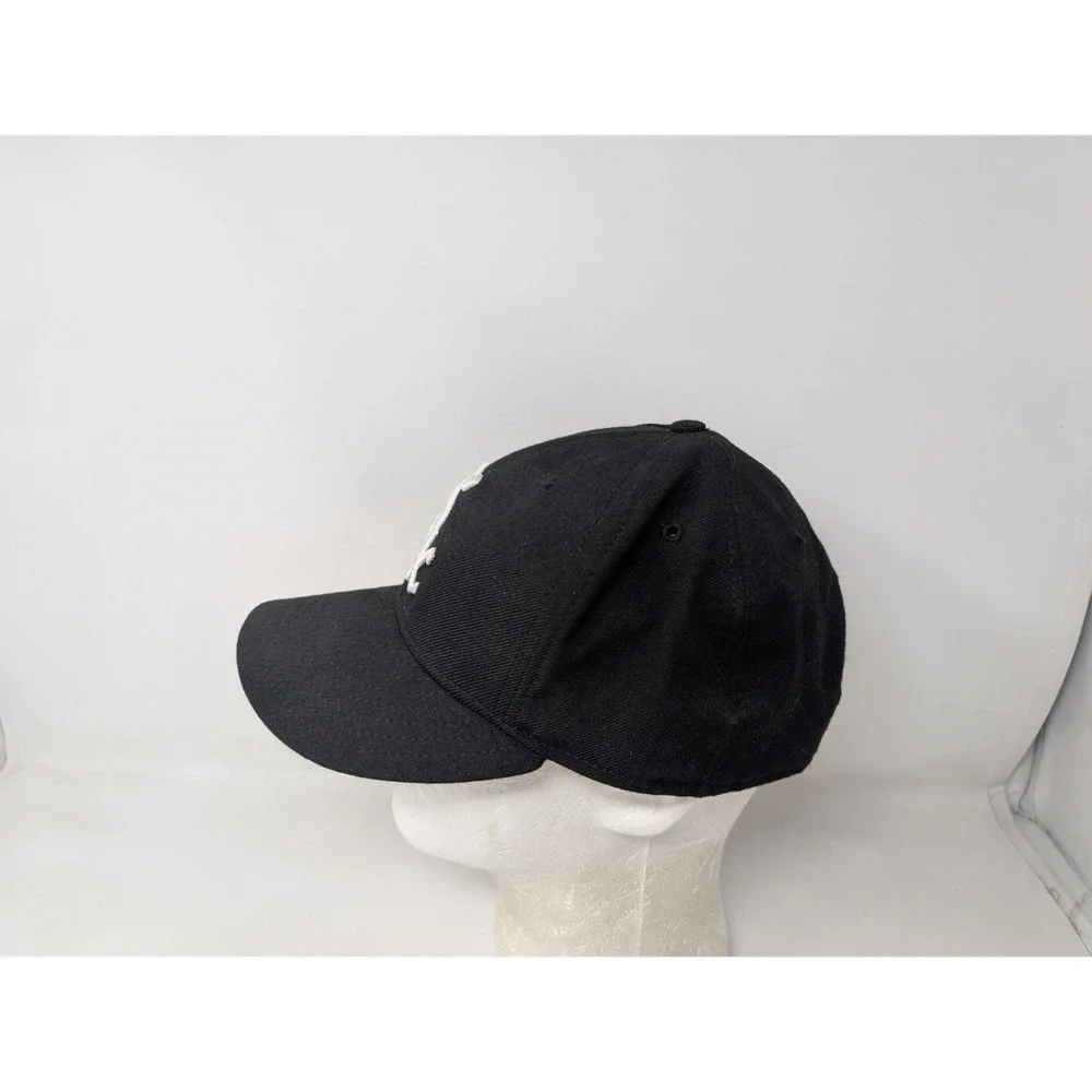 Chicago White Sox Hat Cap 7 5/8 Black Wool New Era 59Fifty Men's VTG Made in USA